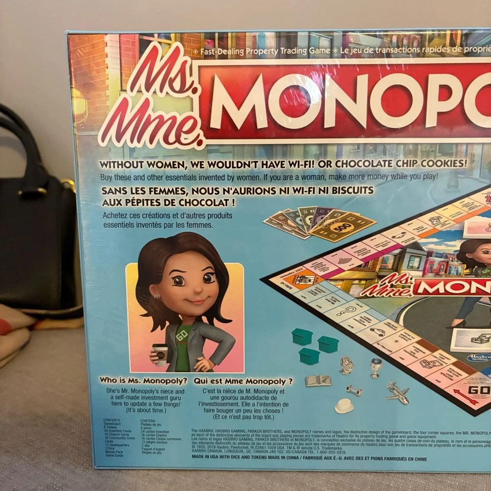 Hasbro Brand New Sealed in Package Ms. Monopoly Board Game - Picture 4 of 6